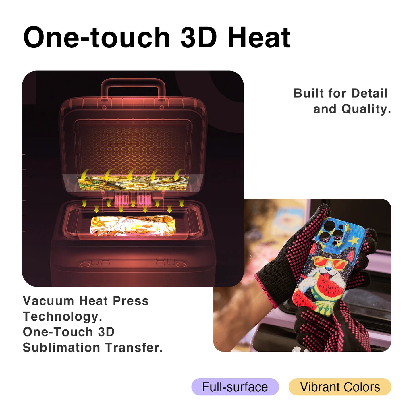 Compact Flawless Heat Press for iPhone Cases
