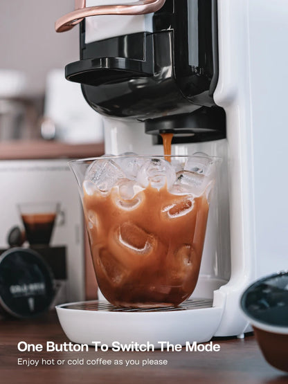 5-in-1 Capsule Coffee Machine 20Bar White