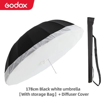 Portable 178cm Photography Umbrella with Diffuser