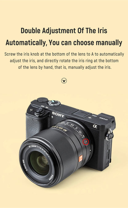 23mm F1.4 Auto Focus Prime Lens for Sony E-Mount