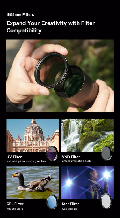 20-60x Telephoto Zoom Lens for Smartphones