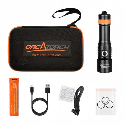 Rechargeable Diving Torch 1500 Lumens 6500K Cold White