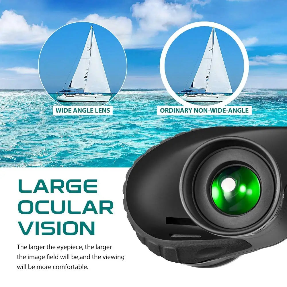 10x50 Military Binoculars Waterproof Compass Rangefinder Green