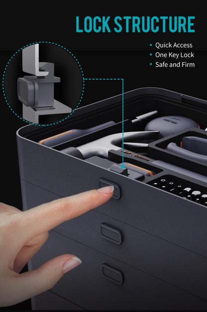 Layered Home Tool Box for Repairs