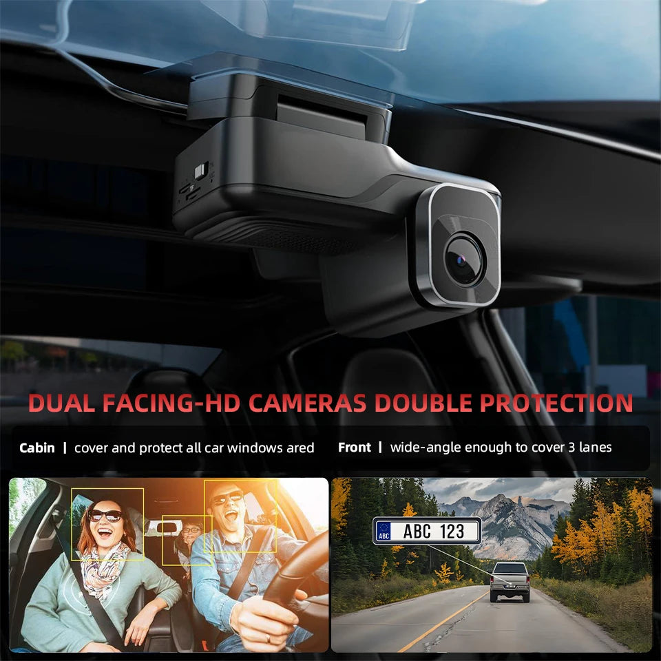 Smart 4G Car Dash Camera with GPS and Dual Recording