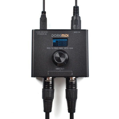 Portable MIDI to DMX Controller for Light Shows
