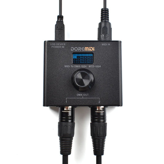 Portable MIDI to DMX Controller for Light Shows