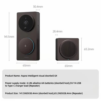 Wireless Video Doorbell with HD Camera and Smart Home Control