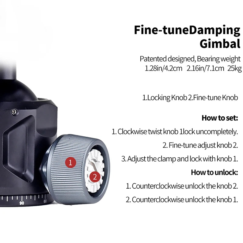 Aluminium Shooting Saddle with Ball Head for Tripods and Hunting