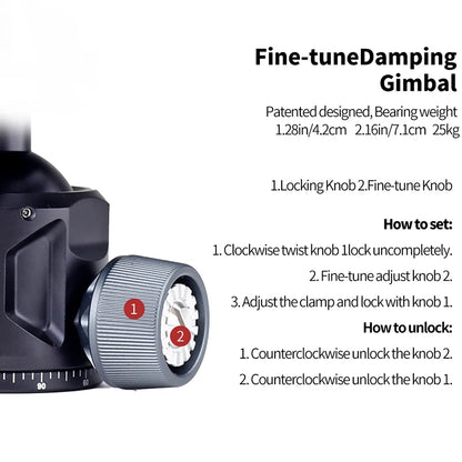 Aluminium Shooting Saddle with Ball Head for Tripods and Hunting