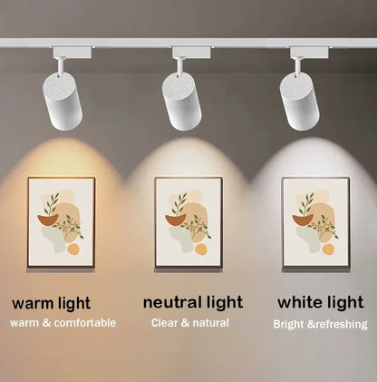 10PCS White LED Track Spotlights Super Bright Ceiling Lamps