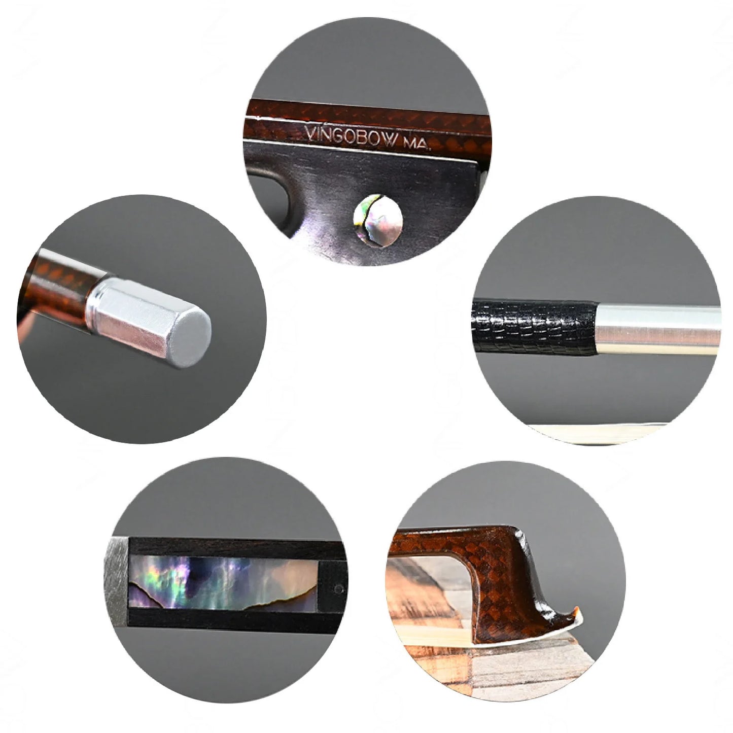 Professional 4/4 Carbon Fiber Violin Bow Warm Sweet Tone