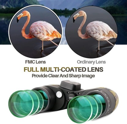 10x50 Waterproof Binoculars with Built-In Compass