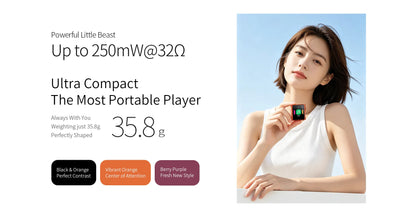 Mini Hi-Res MP3 Music Player DSD128 Bluetooth LDAC