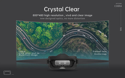 FPV Goggles with 4.3in 800x480 Screen and 5.8GHz 48CH Receiver