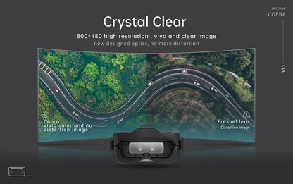 FPV Goggles with Head Tracker and 720p Display for Drones