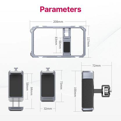 Universal Smartphone Video Rig Cage with Handgrip