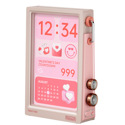 Pink 10.1" Smart Display with Crypto and Weather