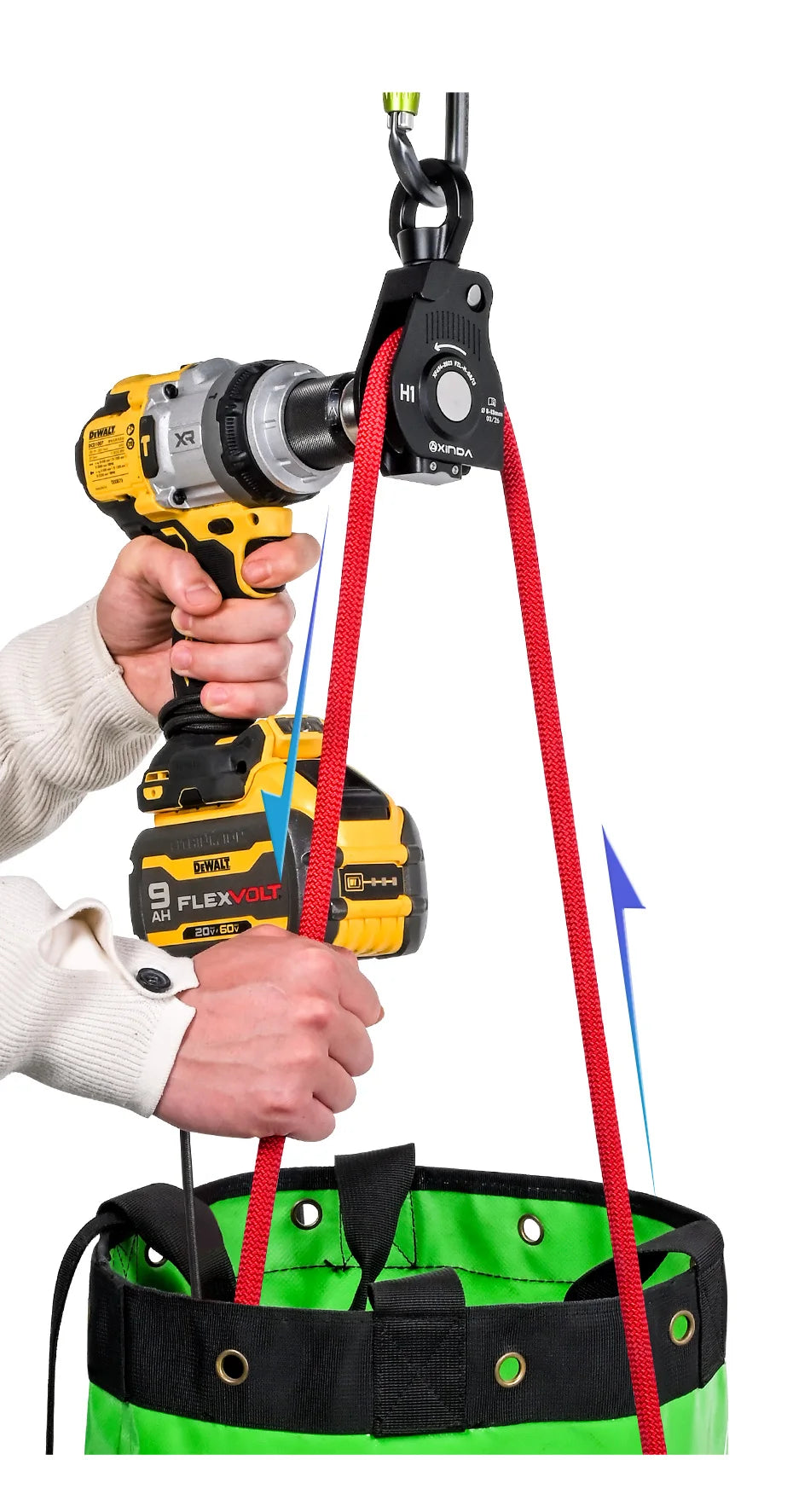 Electric Drill Rope Collector for Outdoor Rope Storage