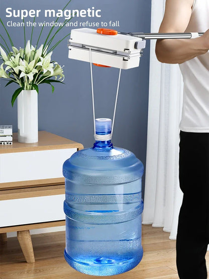 Adjustable Magnetic Glass Brush with Anti-Drop Design 5–26mm