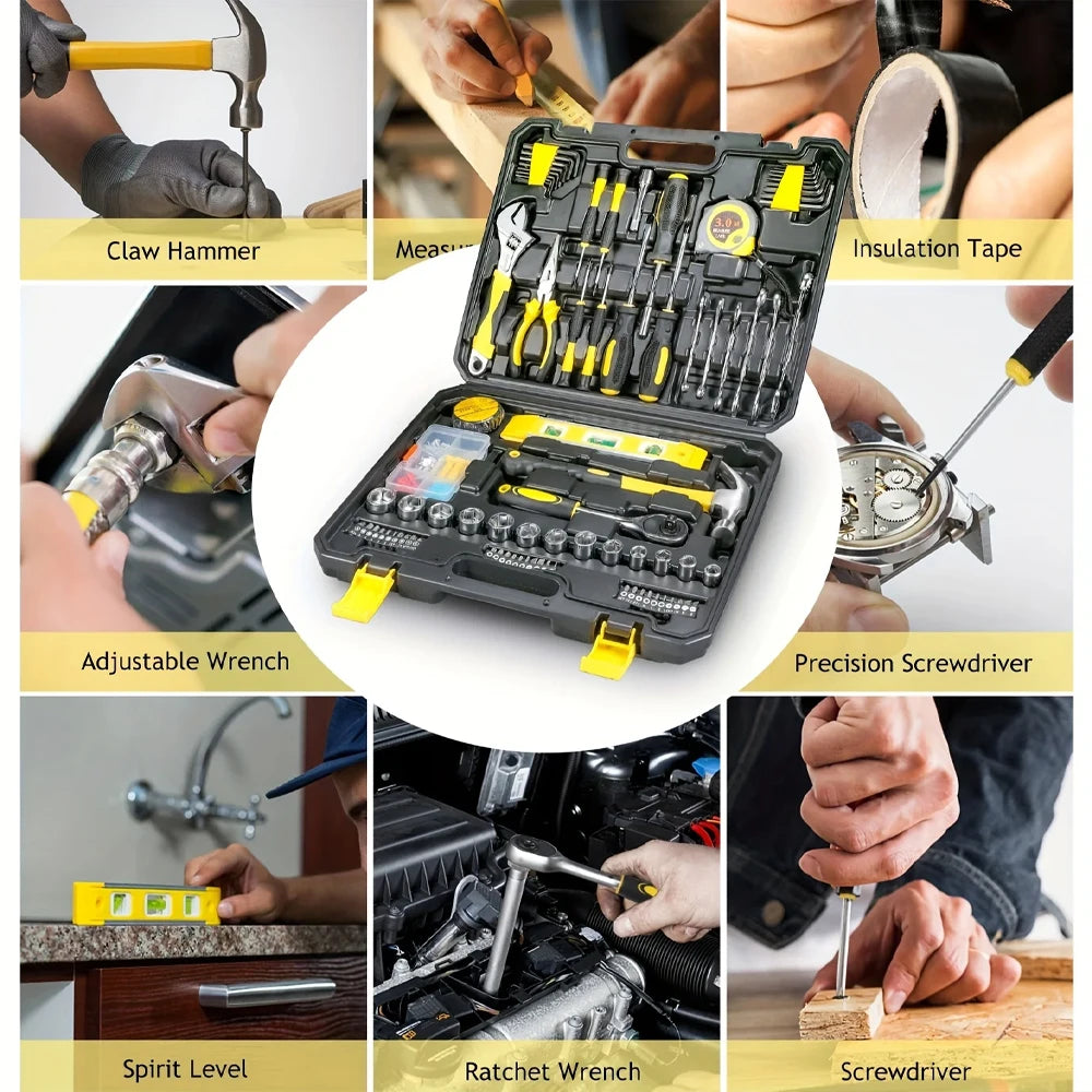 Heavy Duty 108-Piece Home Tool Kit with Case