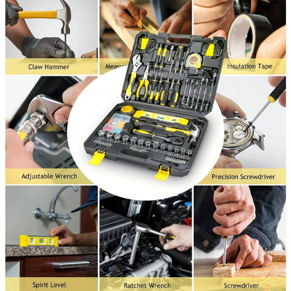 Heavy Duty 108-Piece Home Tool Kit with Case