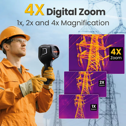Portable Thermal Imager 512×384 Resolution 4X Zoom