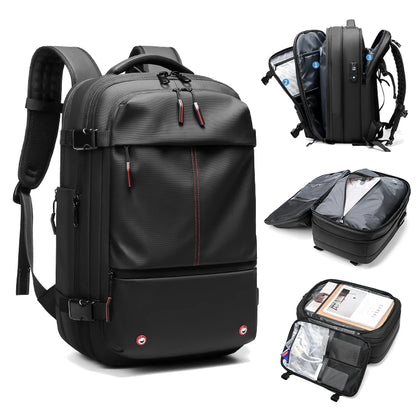 Water Resistant 17" Laptop Backpack with Built In Vacuum Pump