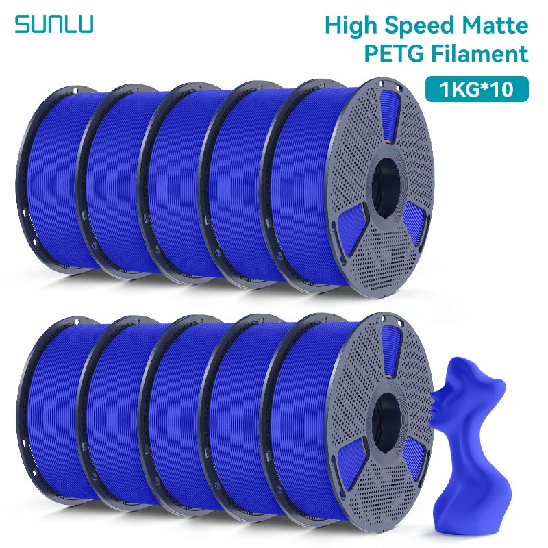 Blue 10KG Matte PETG Filament 1.75mm Ultra Fast
