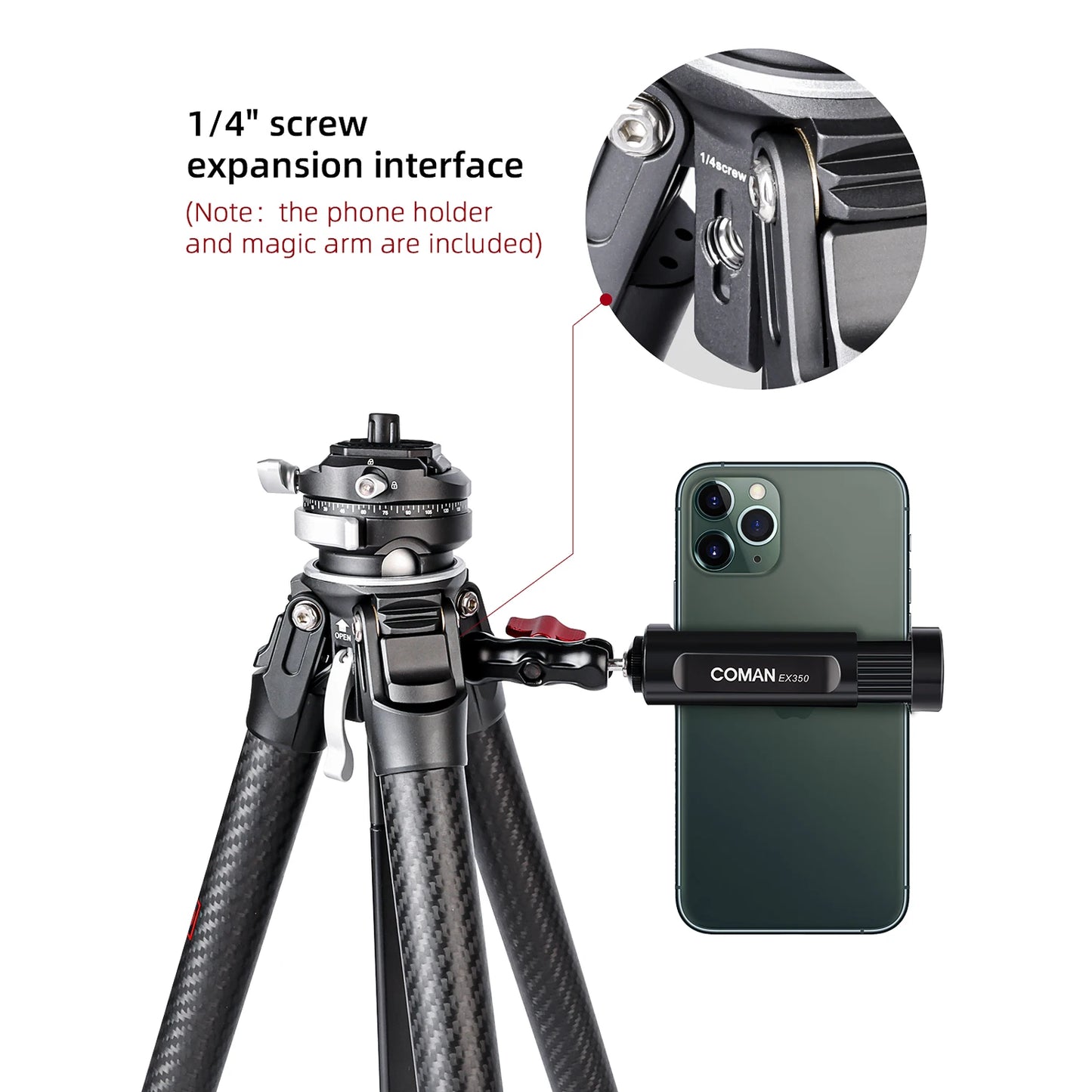 Zero F38 Compact Tripod with Quick Release Plate for DSLR