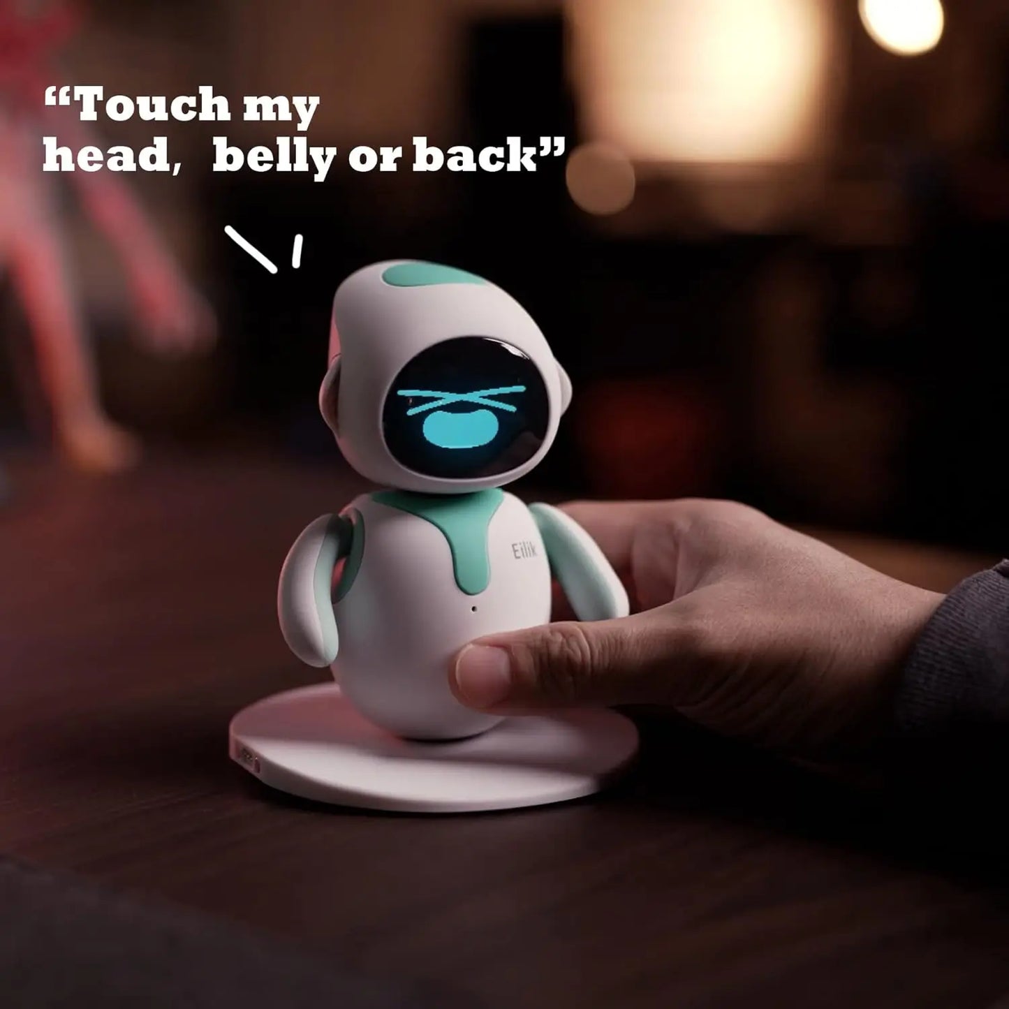 Blue Interactive Robot Pet Smart Desktop Companion