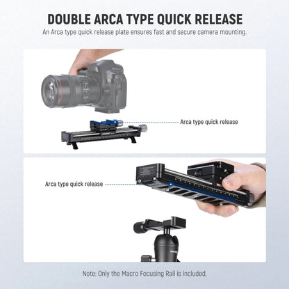 140mm Macro Camera Slider Rail Arca Quick Release