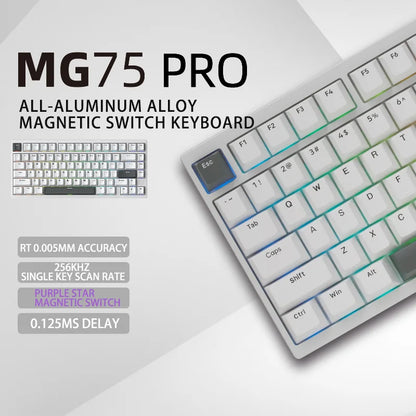Silver Ultra Responsive Gaming Keyboard with Hot-Swap Waterproof