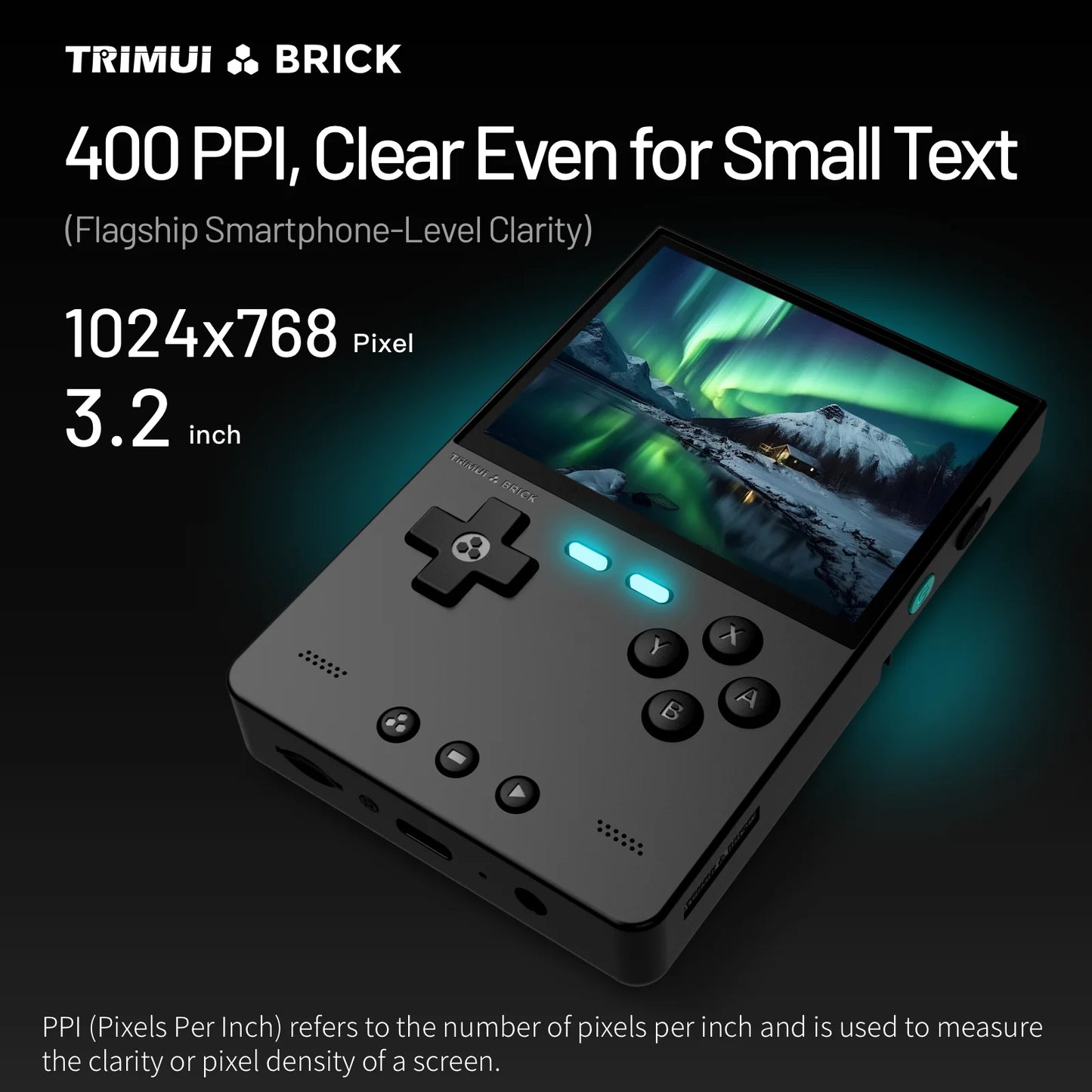 Portable Retro Gaming Console 3.2 Inch IPS Screen Emulator