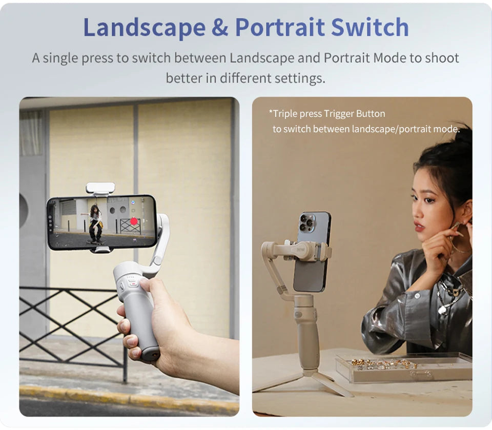 Handheld Smartphone Gimbal Stabilizer Vlogging Combo Kit