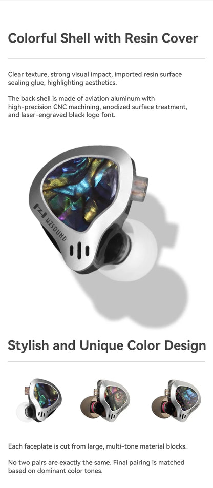 USB-C IEM Earphones With Mic Detachable Cable