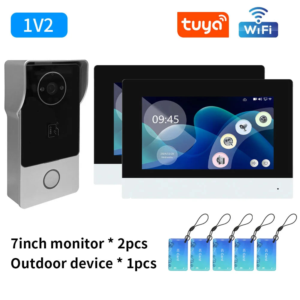 Smart Video Intercom 7" Color Display & RFID