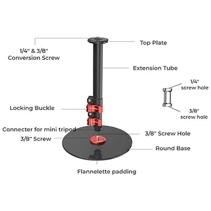 59 Inch Aluminum Video Monopod Stand 10KG Camera Support