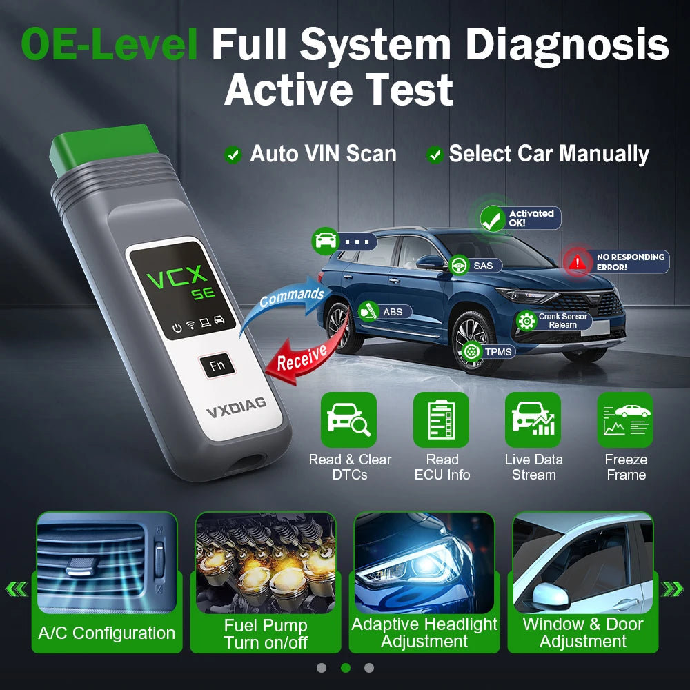 VW VCX SE Car OBD2 Scanner ECU Coding Tool