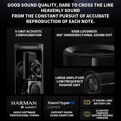 Portable Bluetooth 5.3 Speaker 40W IP67 Waterproof Gray