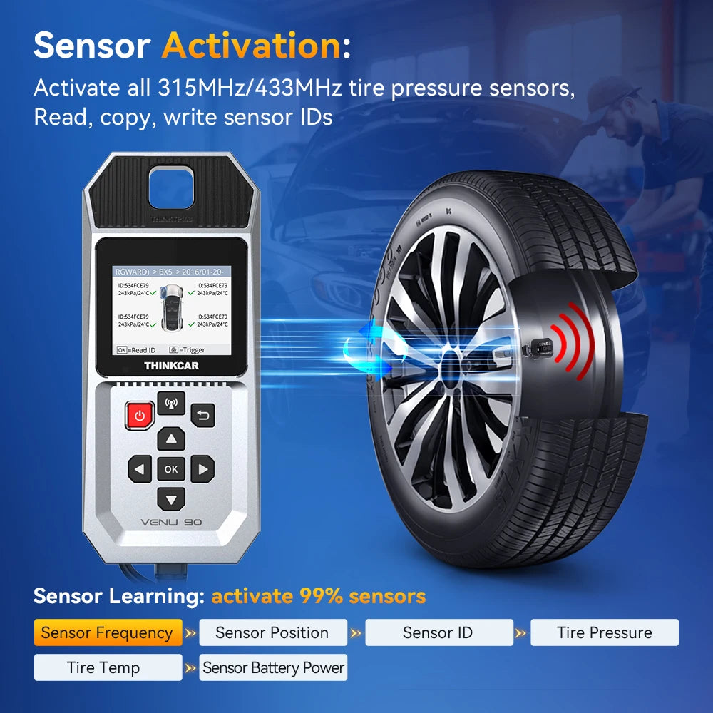 Automotive TPMS Sensor Programming & Learning Tool