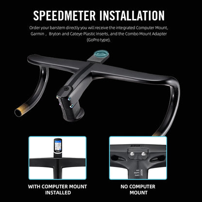 Lightweight Carbon Road Handlebar Internal Routing 420×90mm