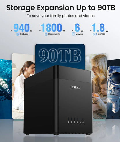 90TB USB C Hard Drive Docking Station for 3.5in HDDs