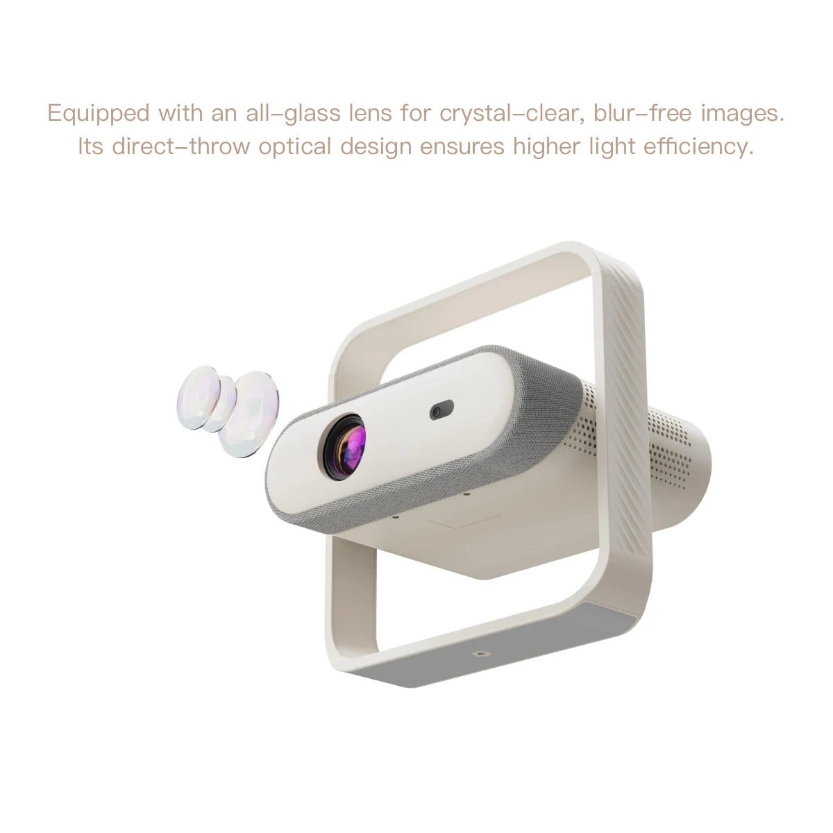 1080P Android Projector with WiFi6 Auto Focus and Bluetooth