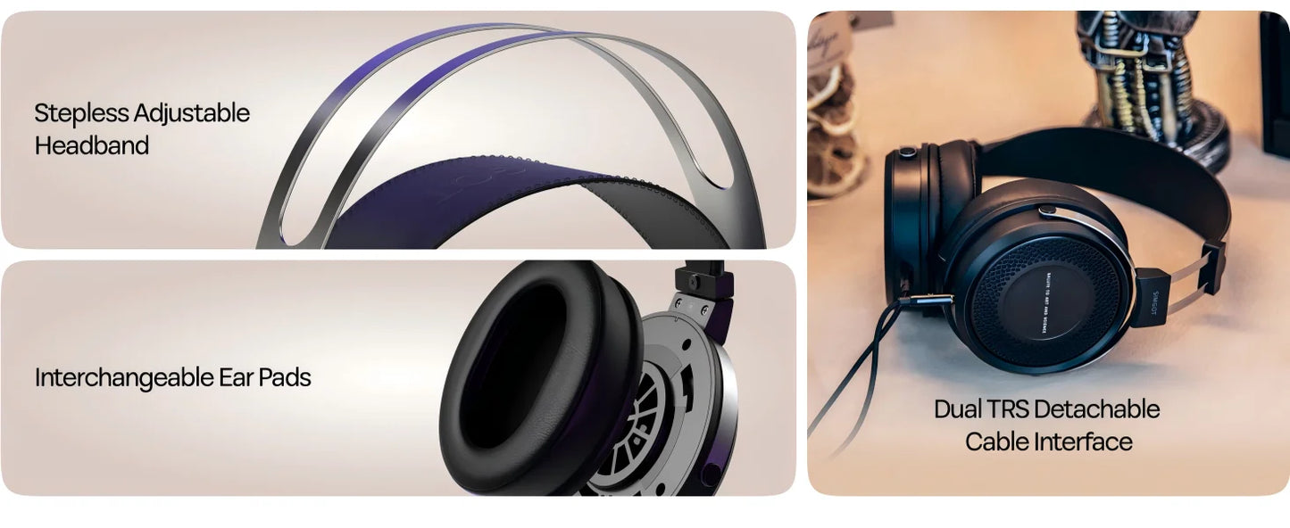 50mm Dynamic Driver Headphones High Sensitivity Wired