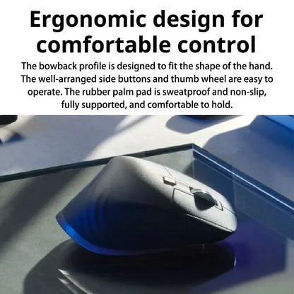 Quiet Ergonomic Bluetooth Mouse for Professionals