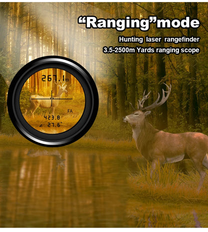 HD 1000m Laser Rangefinder Telescope with Flag-Lock Accuracy