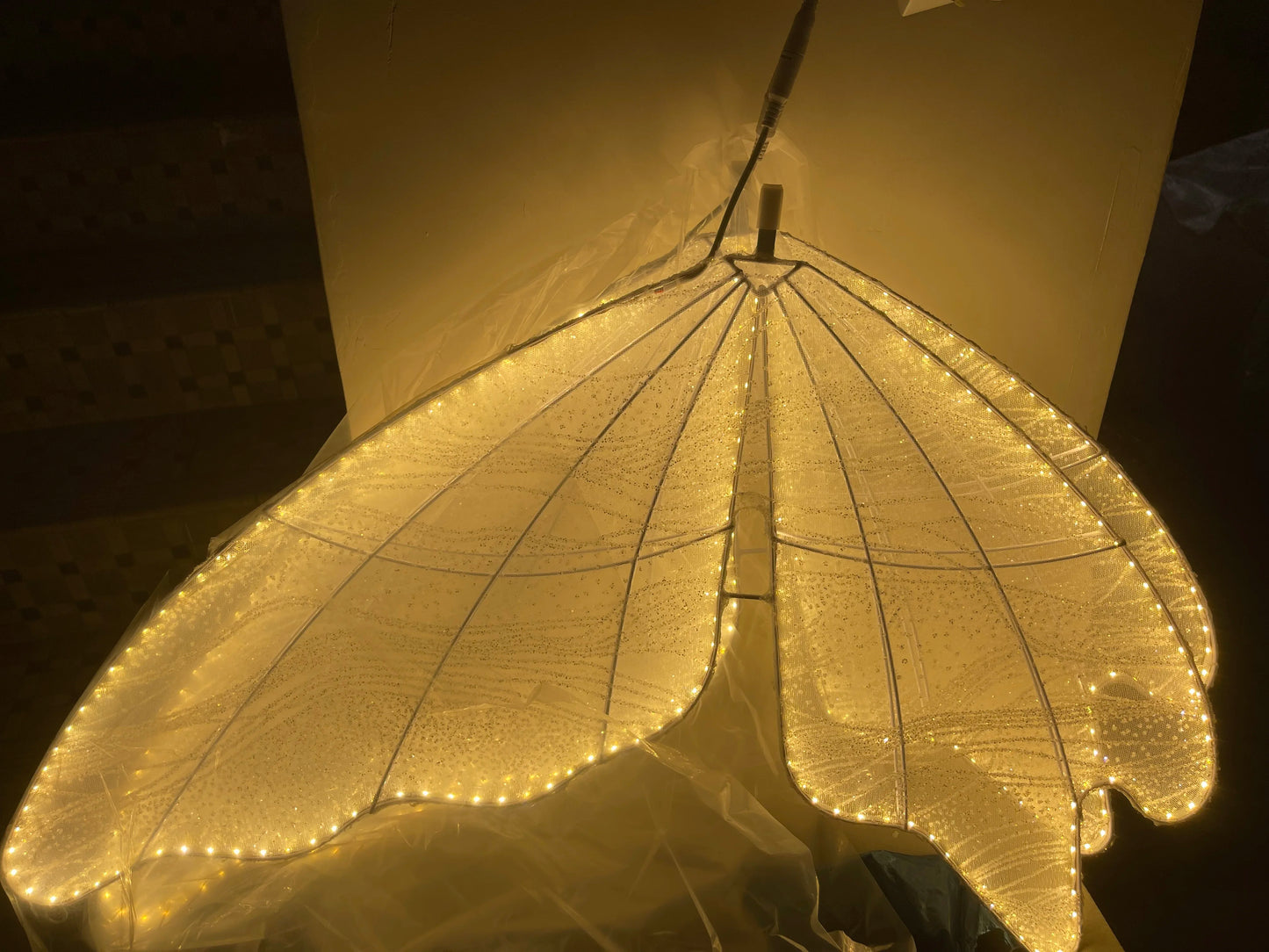 Gold Butterfly 60cm LED Wedding Party Ceiling Light