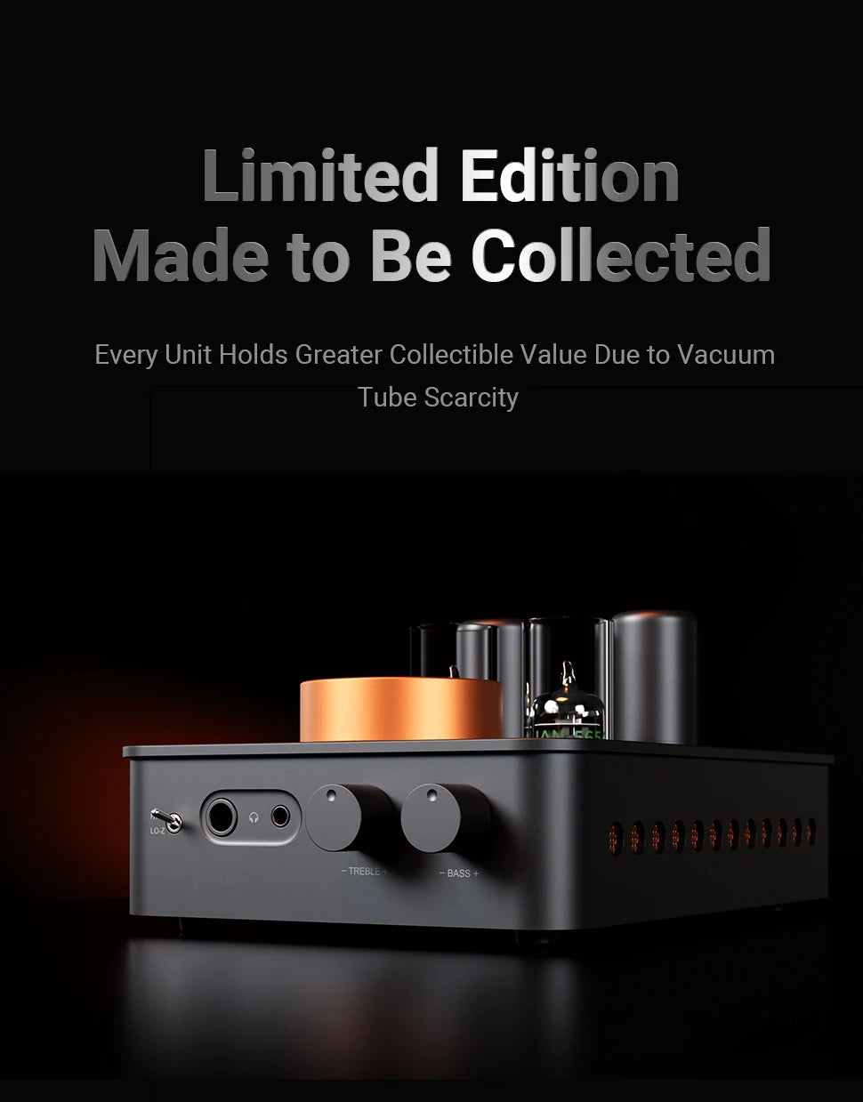 Portable Tube Headphone Amplifier Class A Preamp color Orange