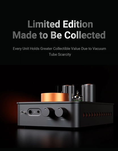 Portable Tube Headphone Amplifier Class A Preamp color Orange